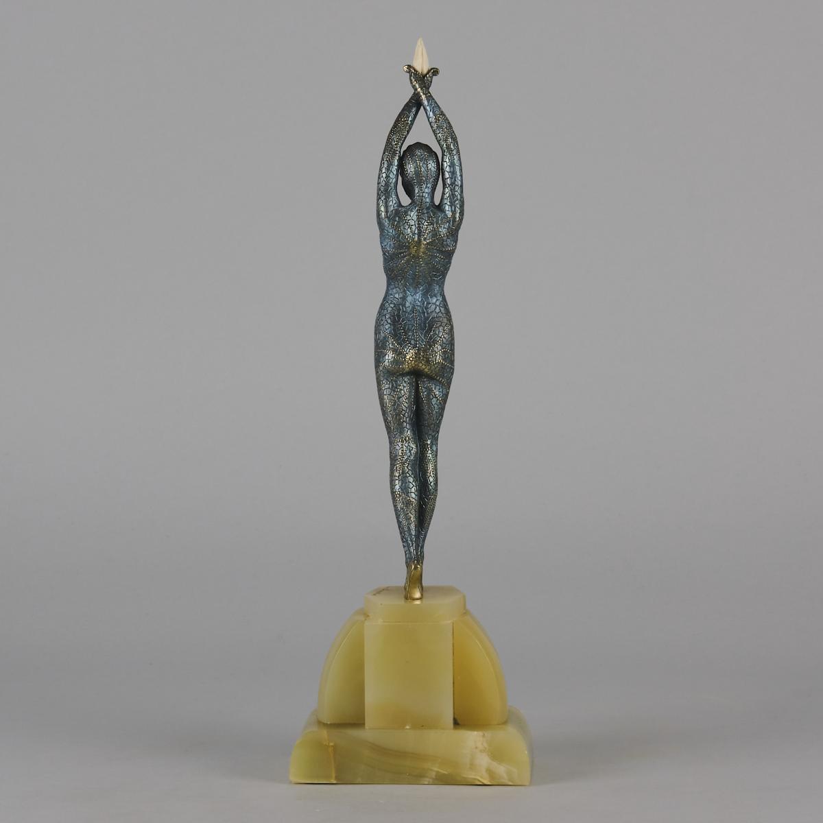 Art Deco bronze and Ivory sculpture entitled "Starfish" by Demetre Chiparus Circa: 1925