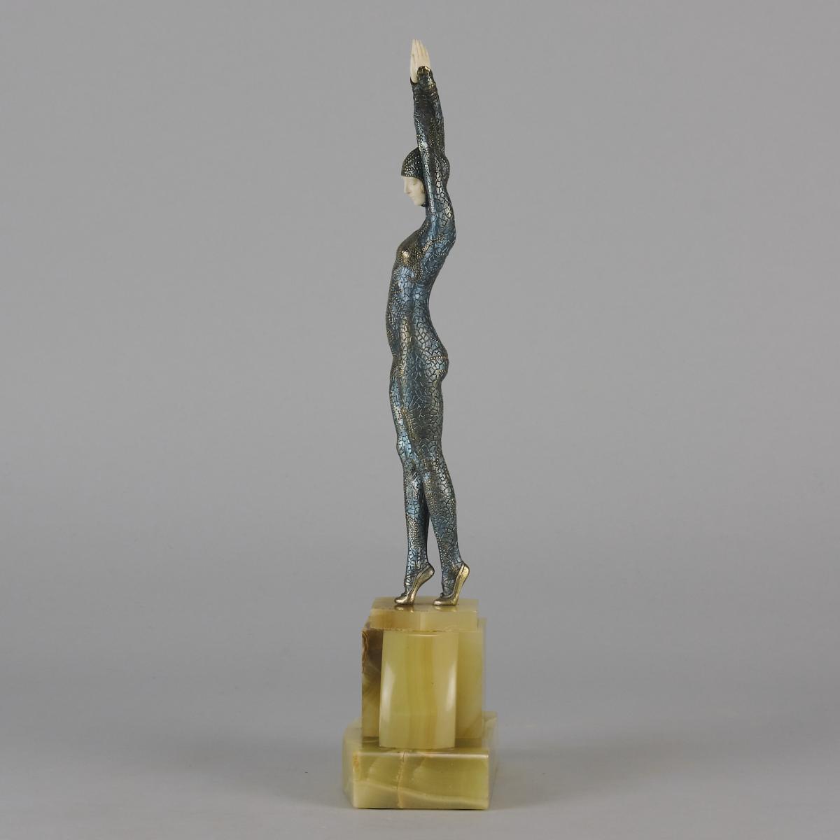 Art Deco bronze and Ivory sculpture entitled "Starfish" by Demetre Chiparus Circa: 1925