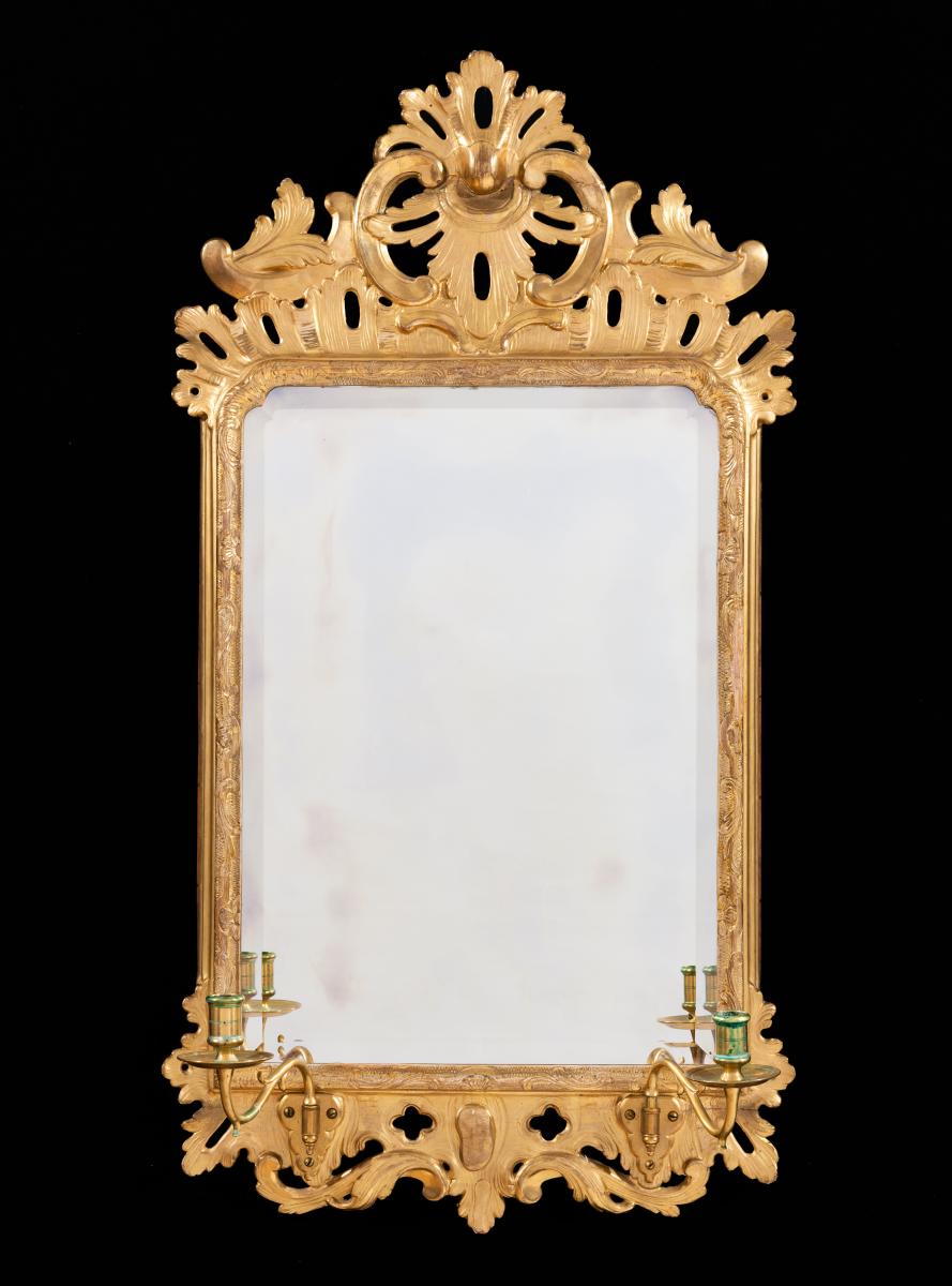 Rare George II Gesso Mirror - front