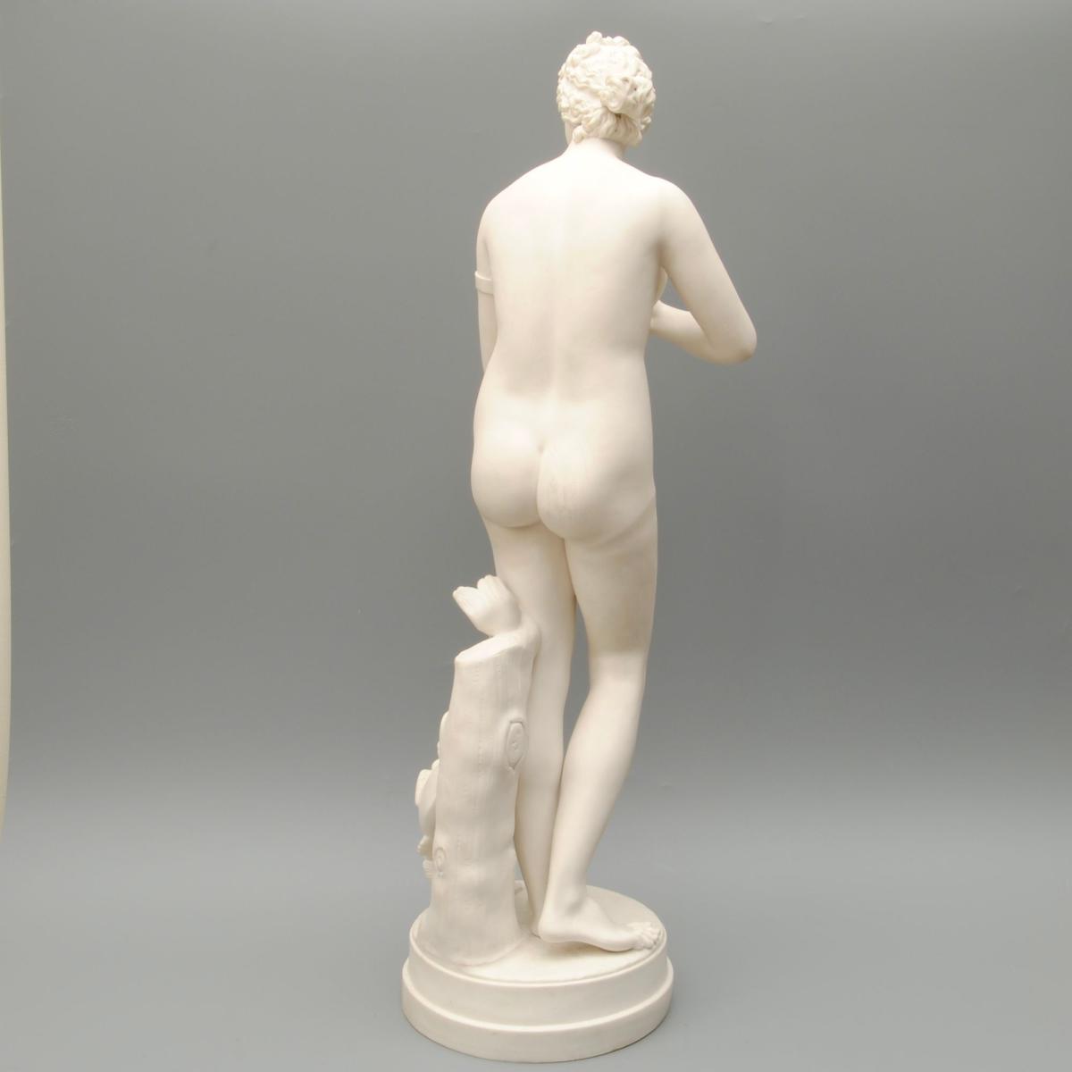 A Large Mid-19th Century Parian Figure of Diana