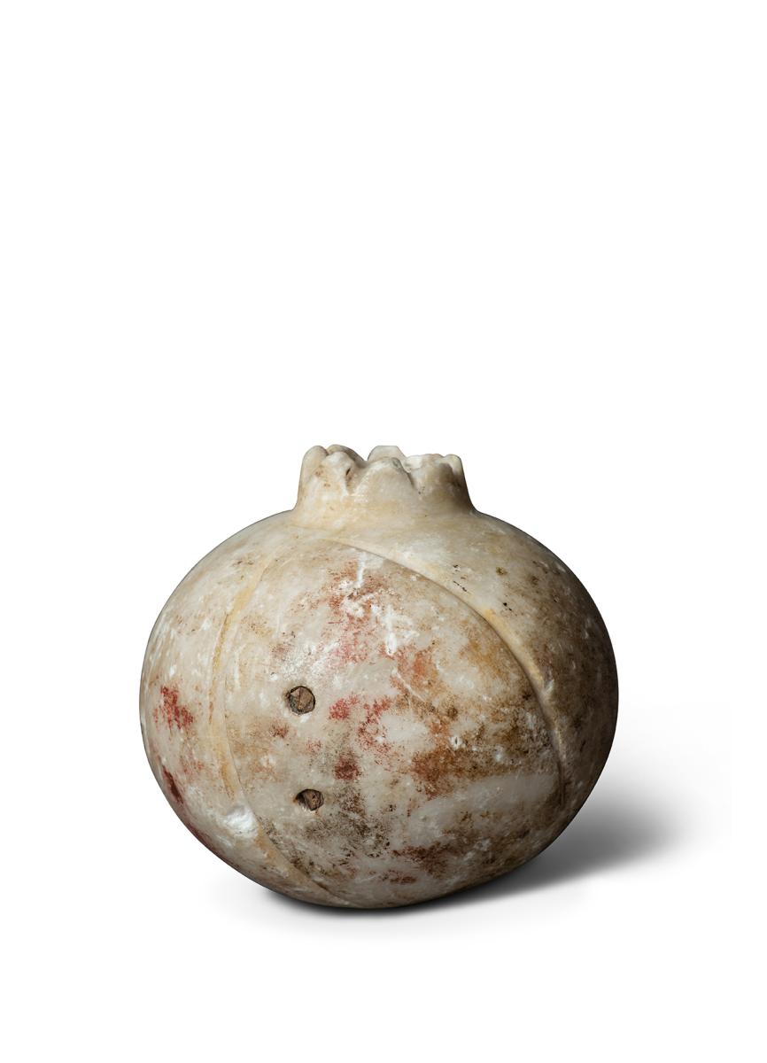 A Graeco-Roman marble pomegranate