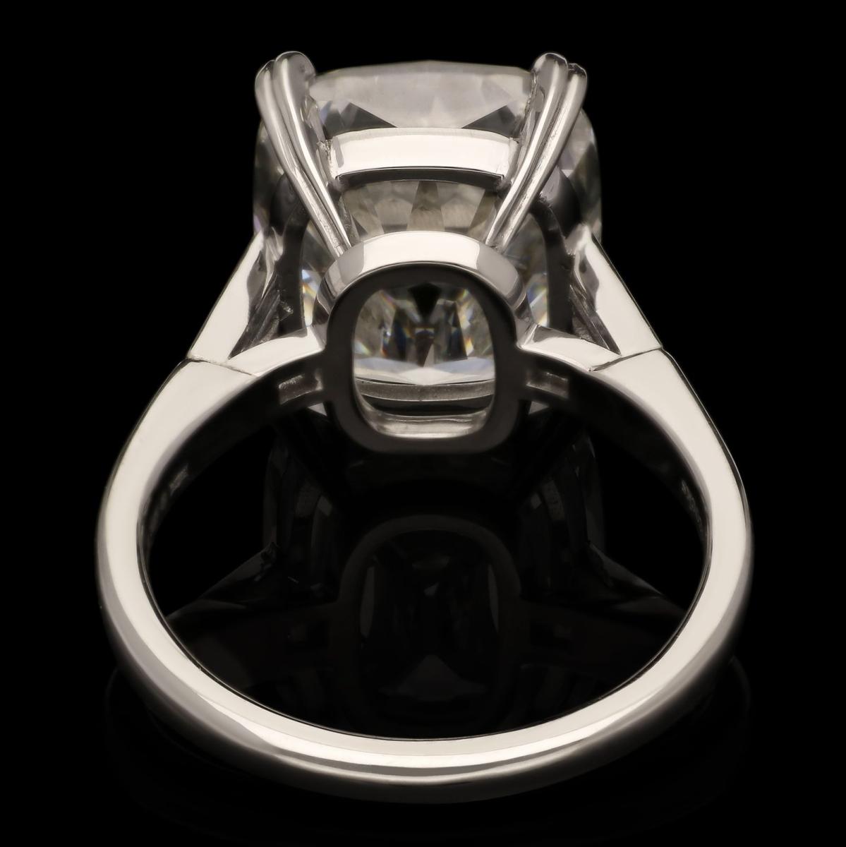 Hancocks 8.88ct Old Mine Brilliant Cut Diamond Ring In Platinum Contemporary