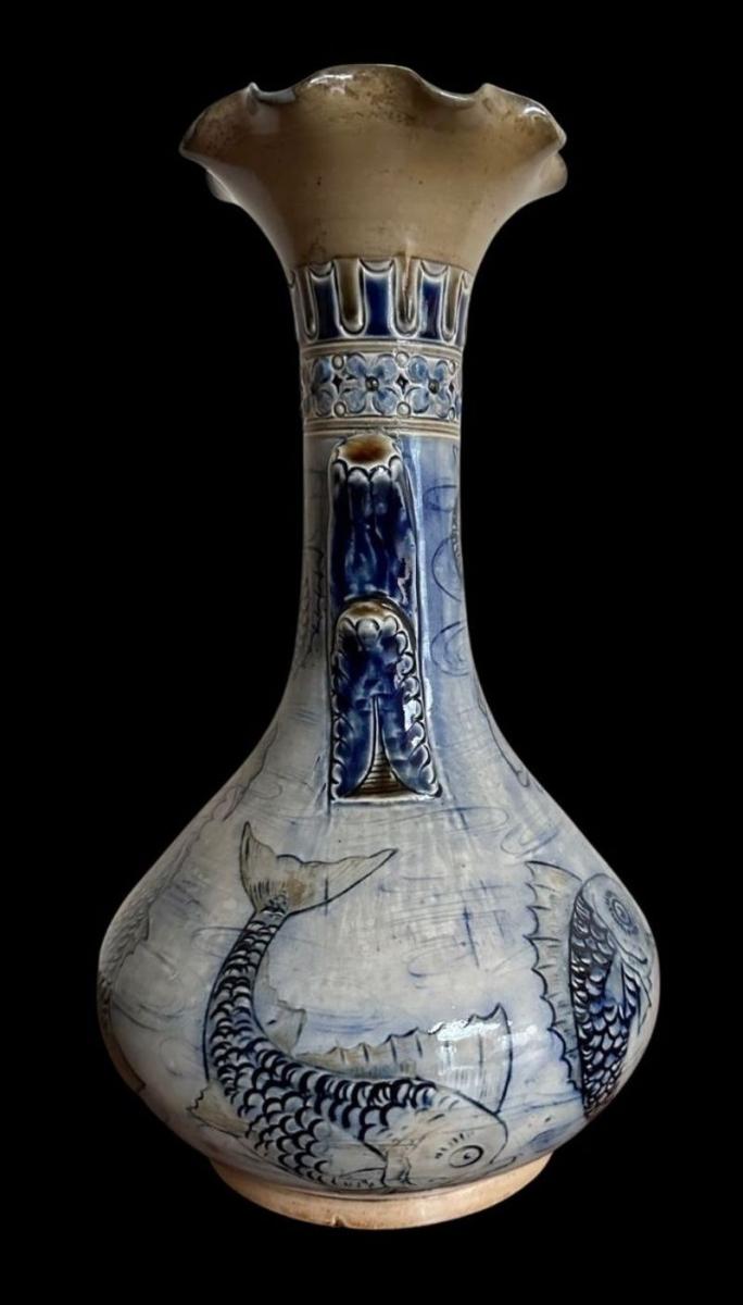 Martin Brothers Aquatic Vase