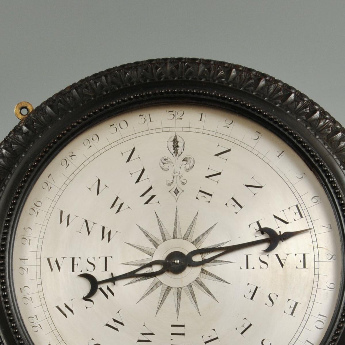 A Very Rare Wind Vane Dial in the Manner of Whitehurst