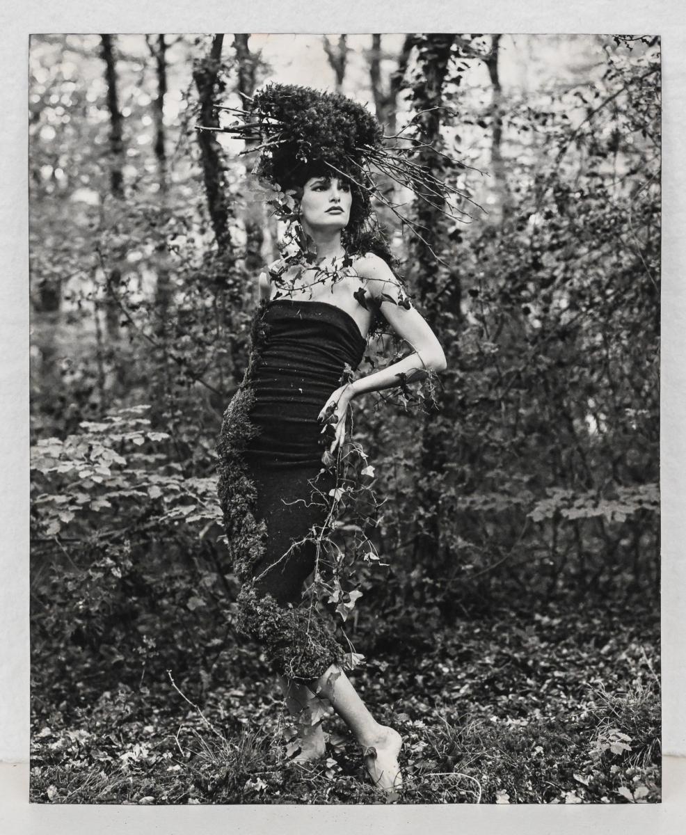 Original photograph of model in the woods by Bruce Weber