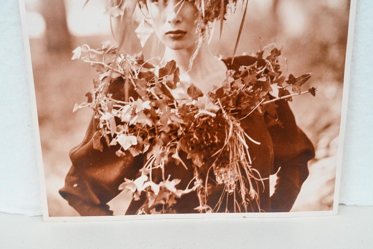 Original photograph of model in the woods by Bruce Weber