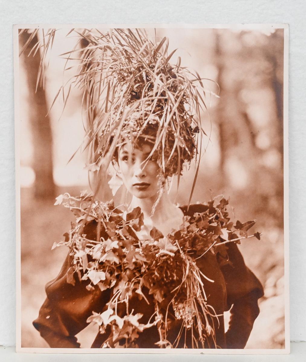 Original photograph of model in the woods by Bruce Weber