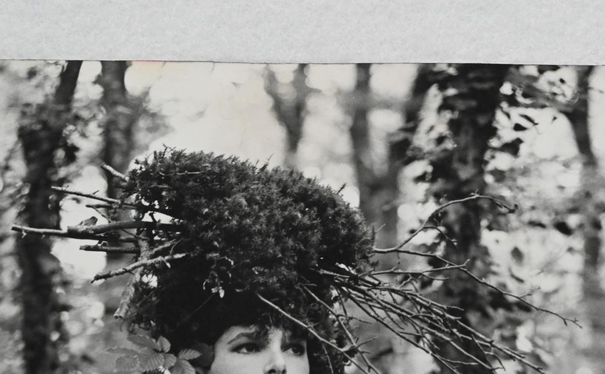 Original photograph of model in the woods by Bruce Weber