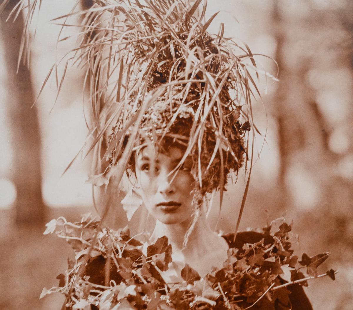 Original photograph of model in the woods by Bruce Weber