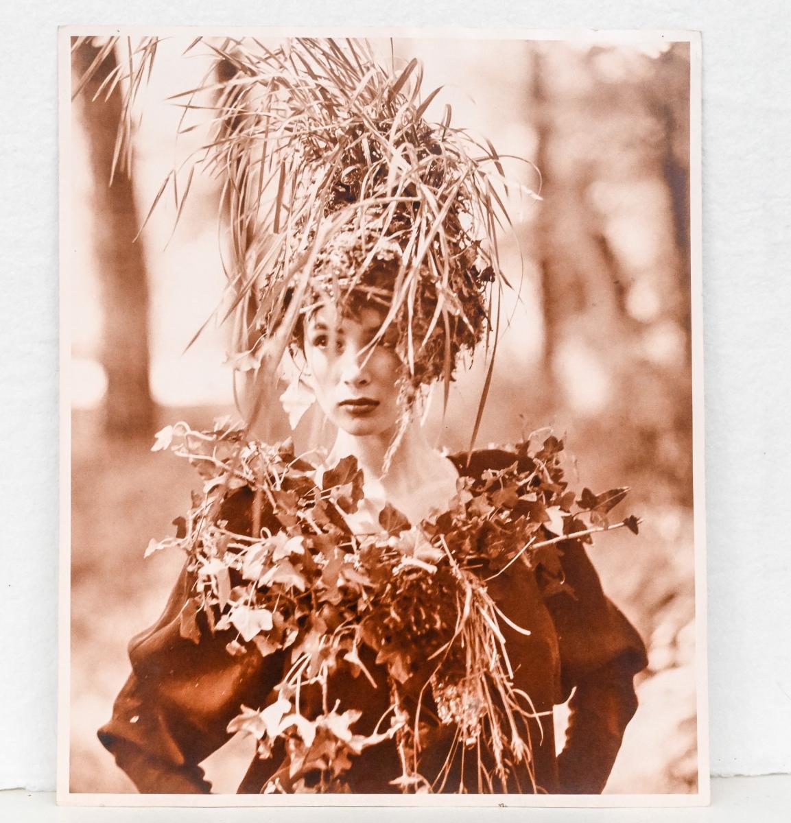 Original photograph of model in the woods by Bruce Weber