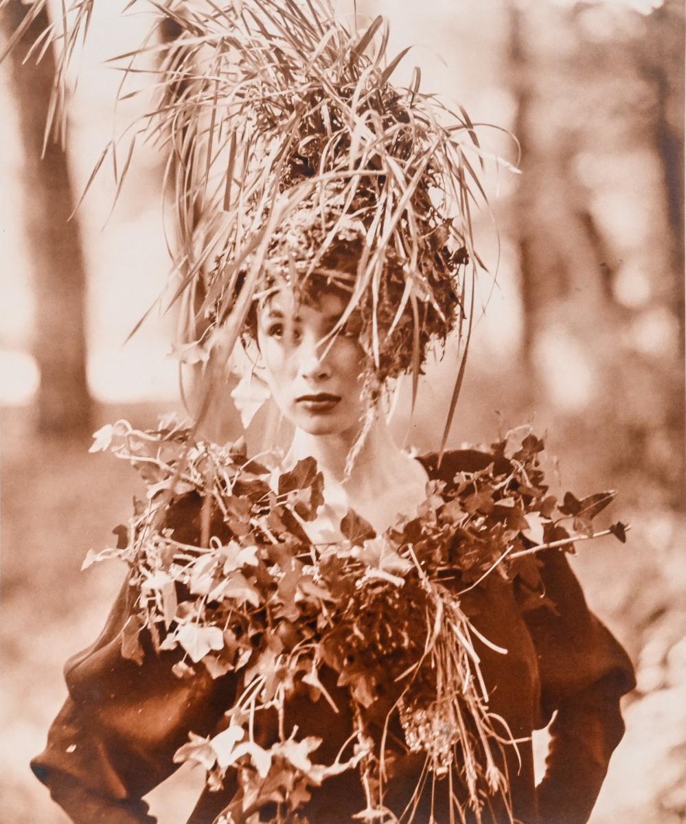 Original photograph of model in the woods by Bruce Weber