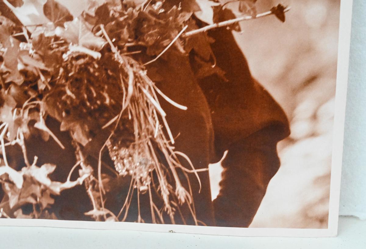 Original photograph of model in the woods by Bruce Weber