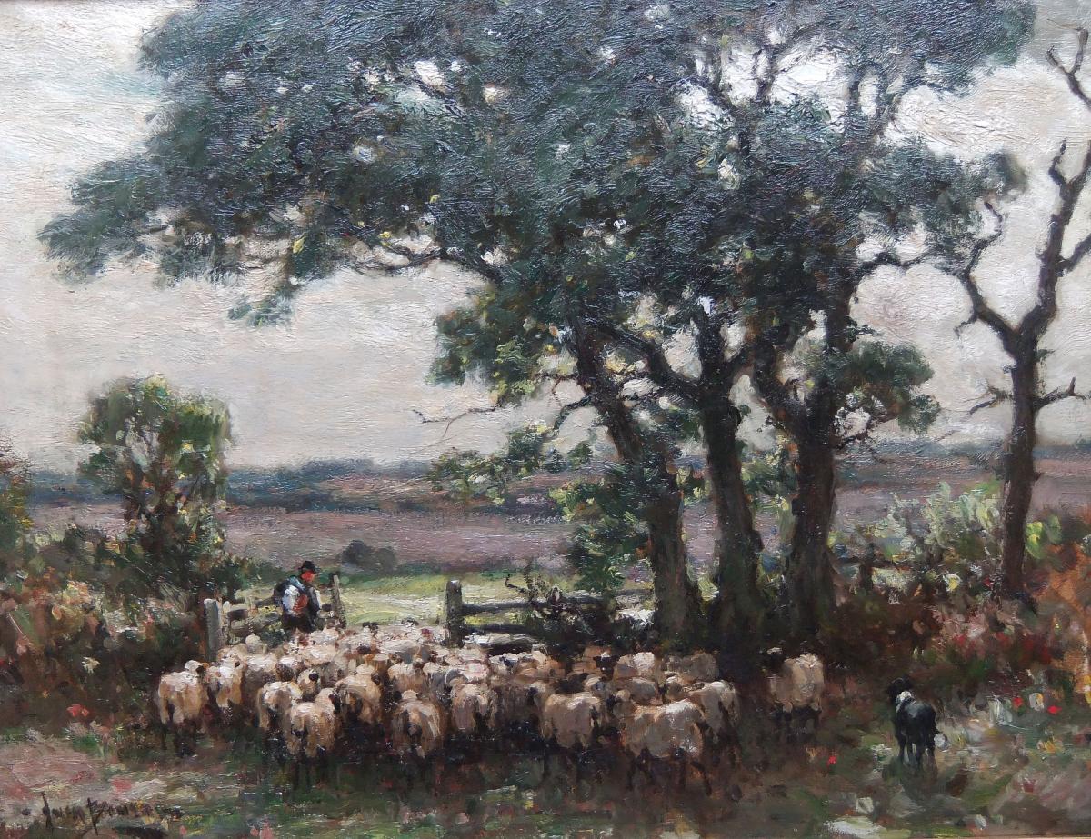 Owen Bowen oil painting on canvas landscape