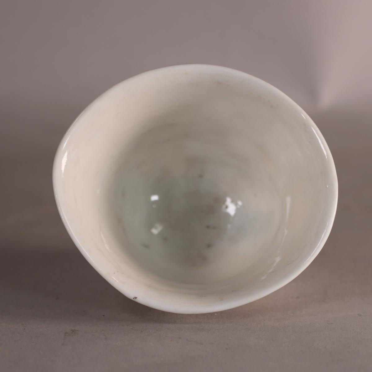 Interior of blanc de chine cup
