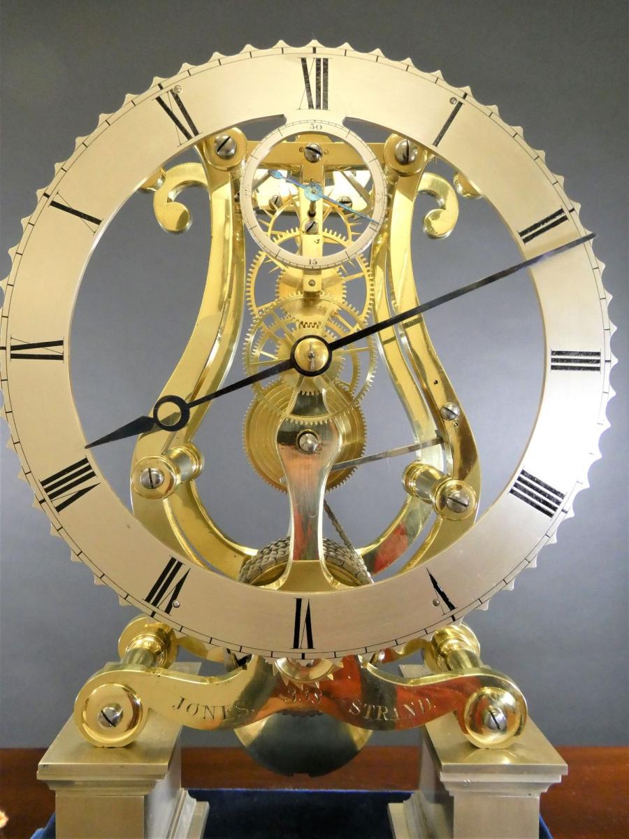 Georgian Chain Fusee Skeleton Clock