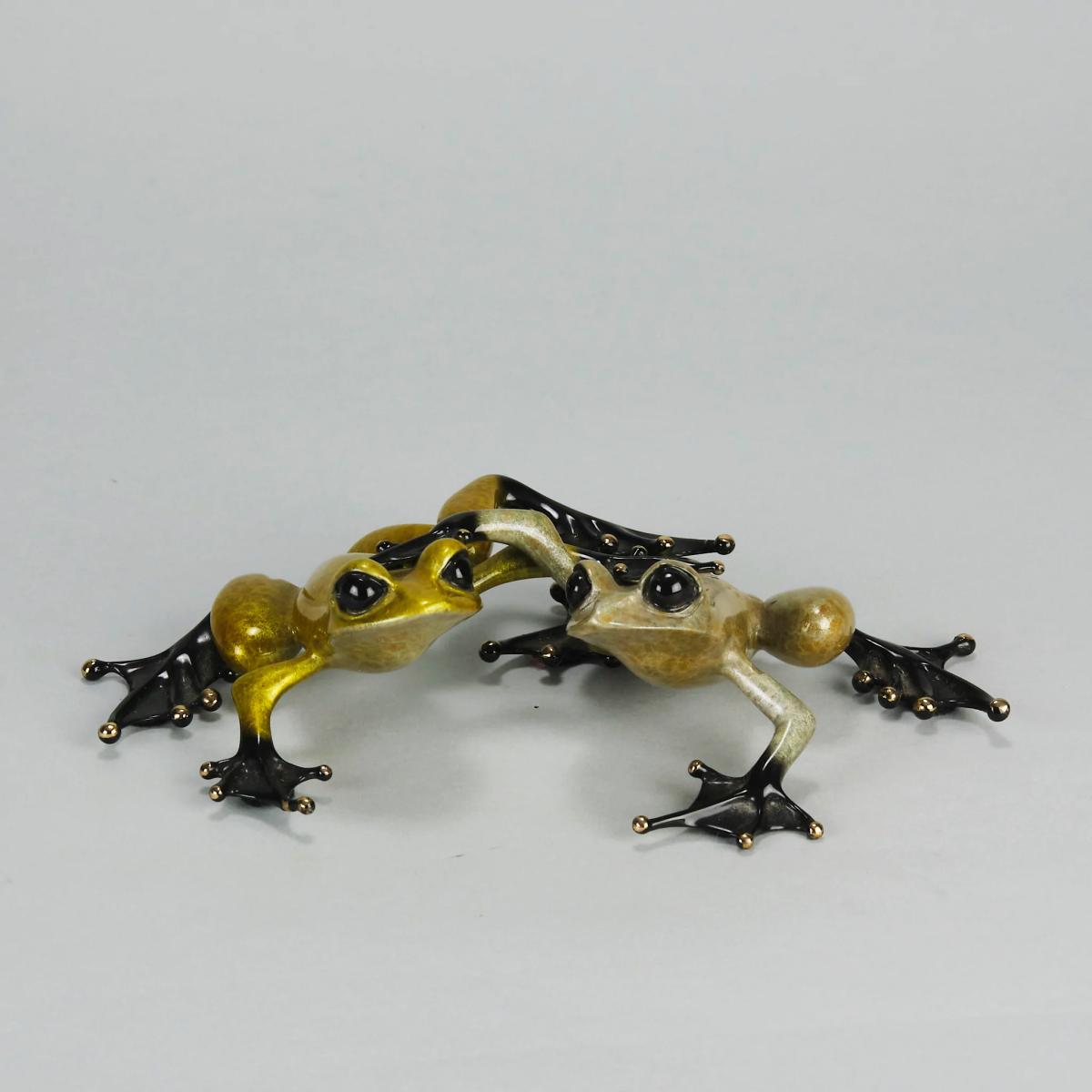 Limited Edition Bronze Frogs entitled "Love" by Tim Cotterill - Circa 2010