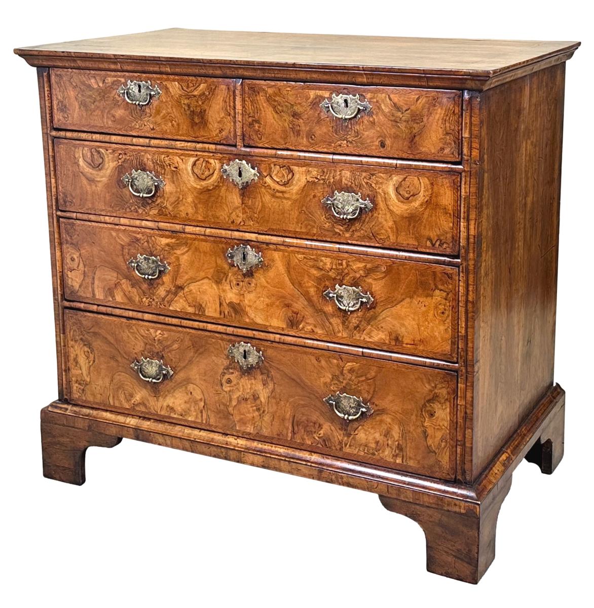 18th Century Walnut Chest Of Drawers