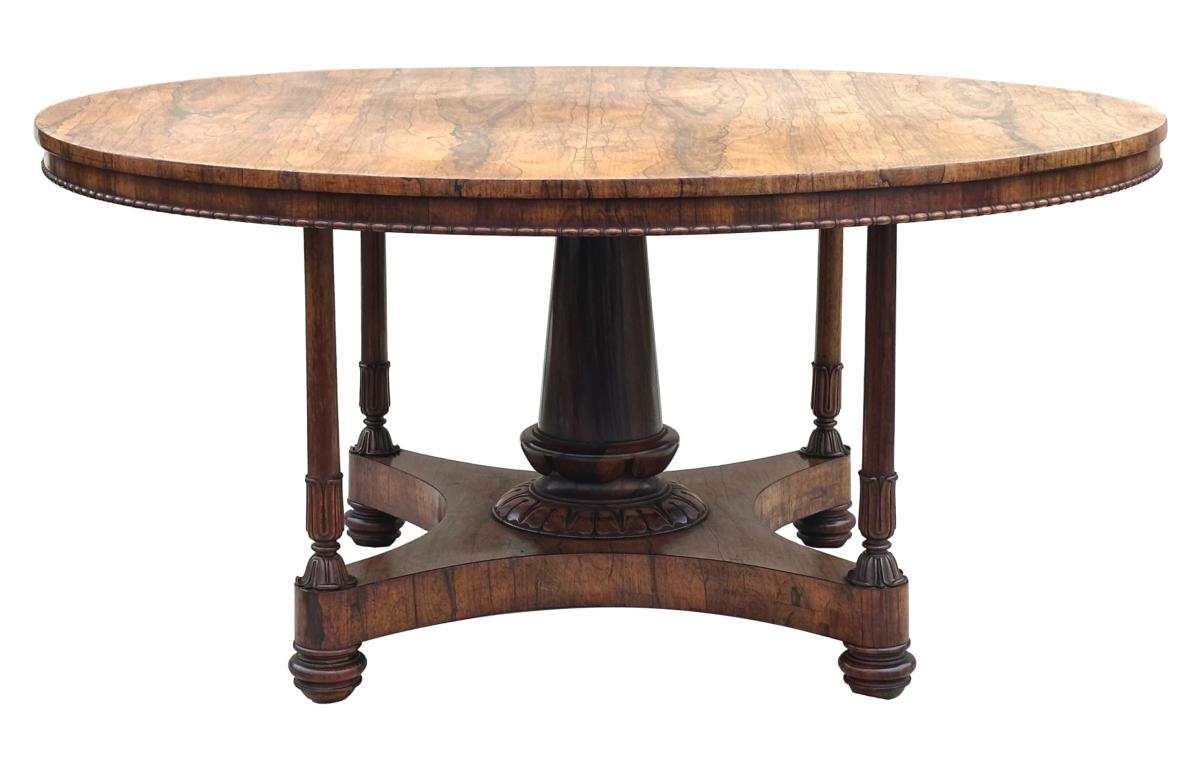 Large Regency Rosewood Centre Table