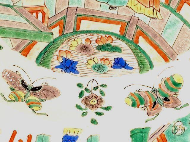 Chinese Kangxi Large Famille Verte Dish, Kangxi (1662-1722)