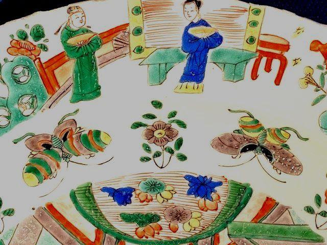Chinese Kangxi Large Famille Verte Dish, Kangxi (1662-1722)