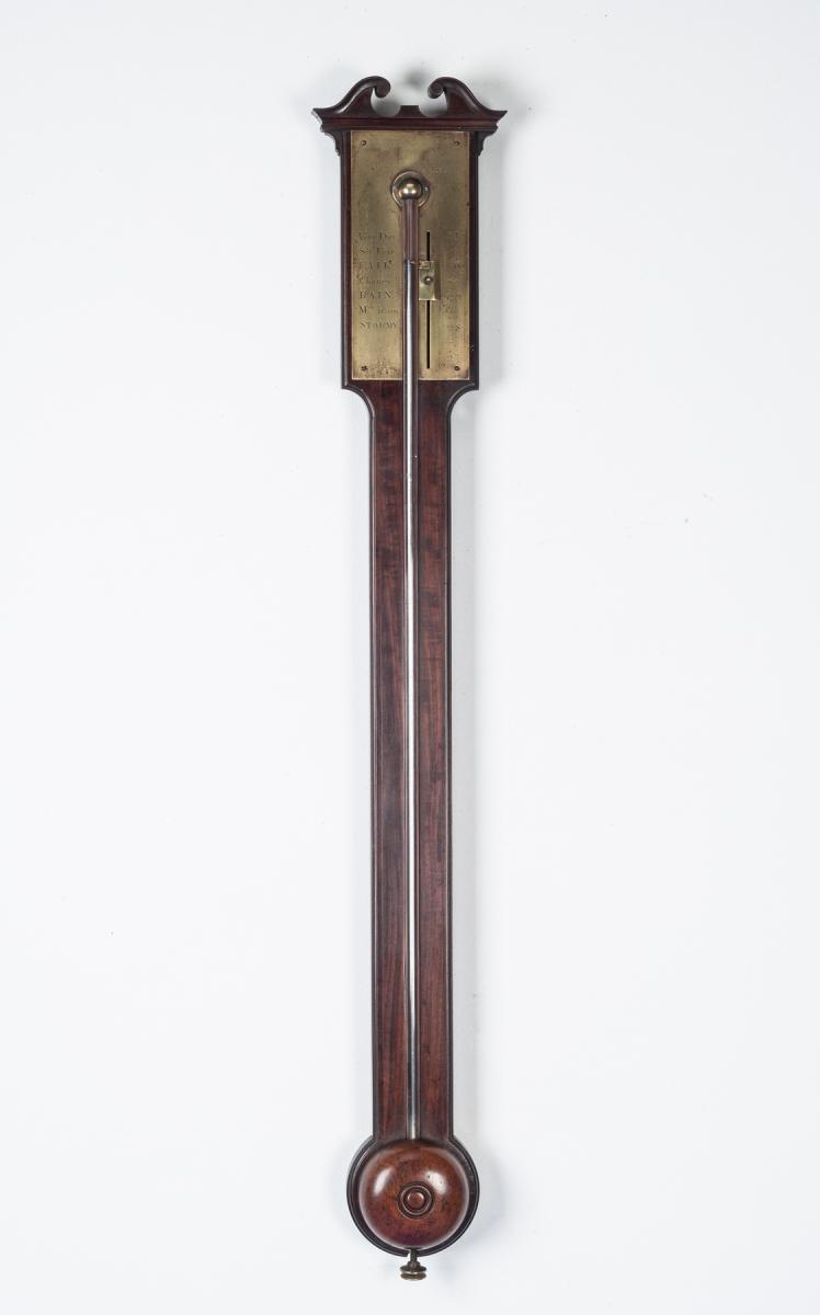 Georgian mahogany stick barometer