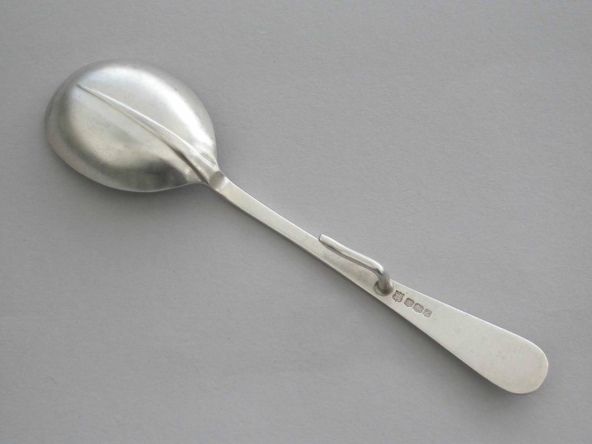 Modern Silver Honey Spoon