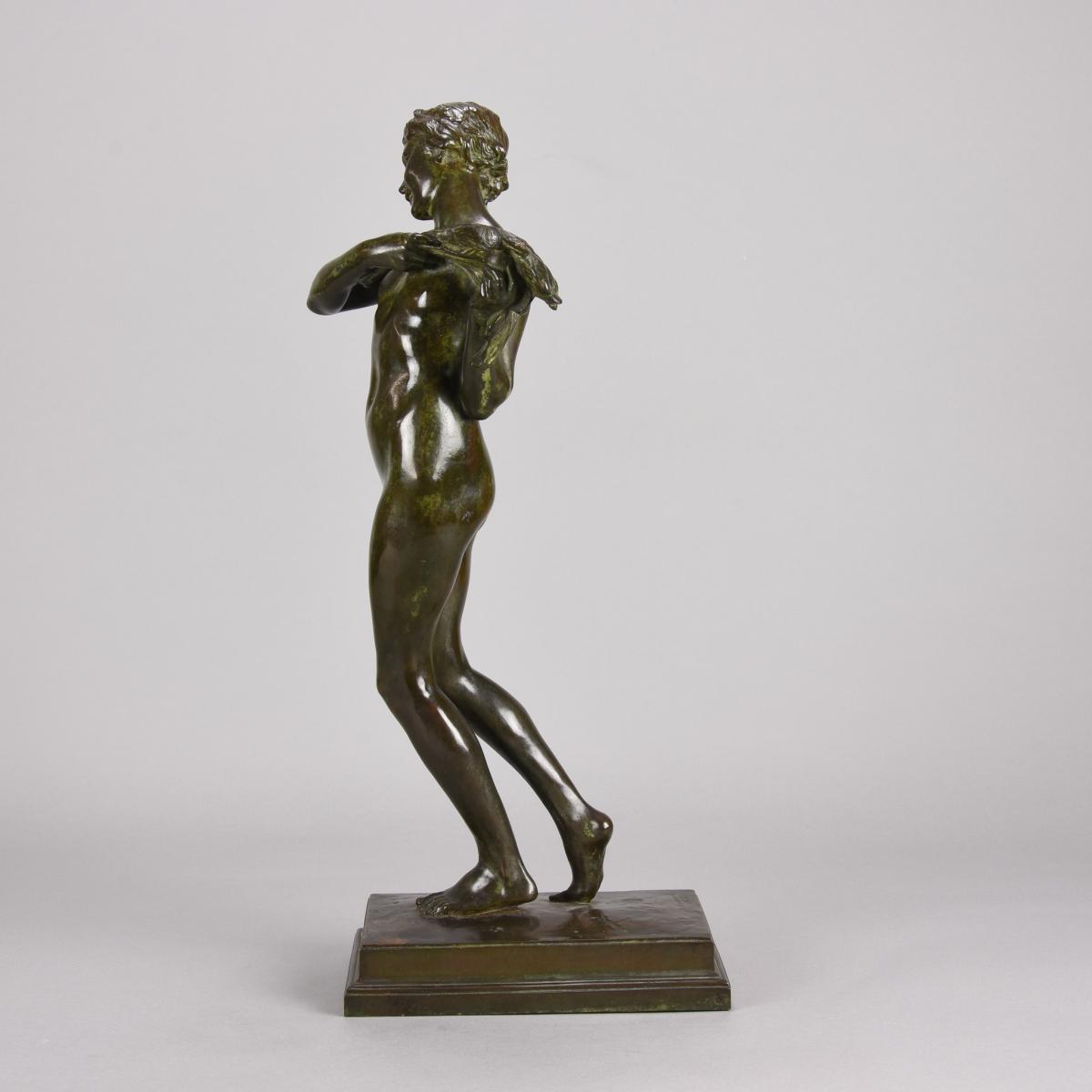 Early 20th Century Art Deco Bronze entitled "Harvest Girl" by Harold Brownsword