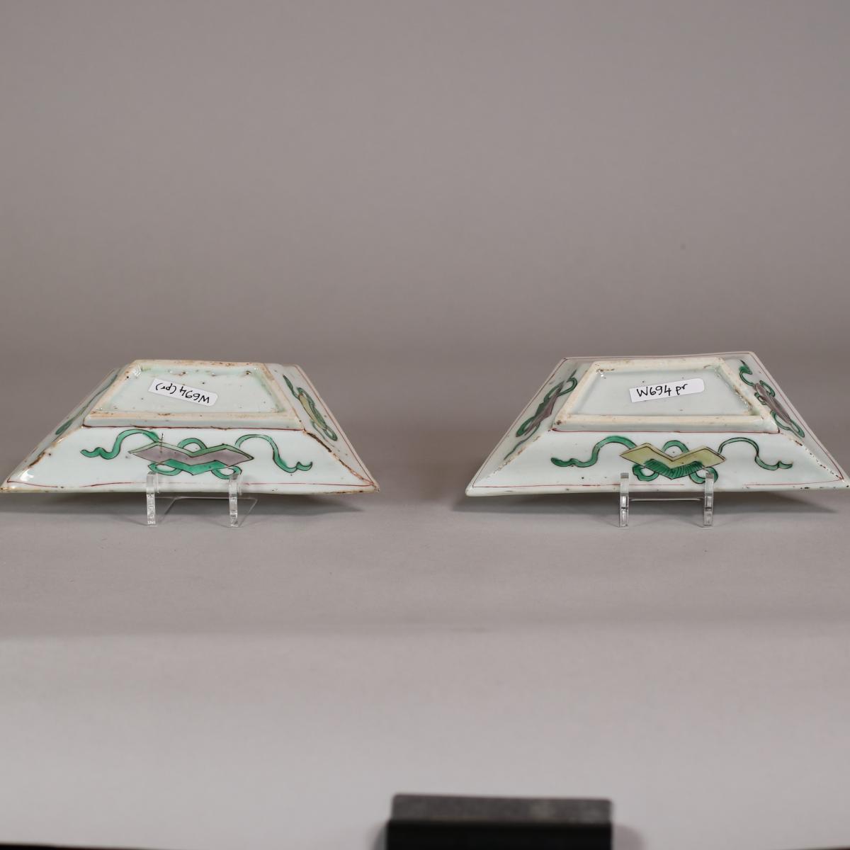 reverse shot of pair of dishes