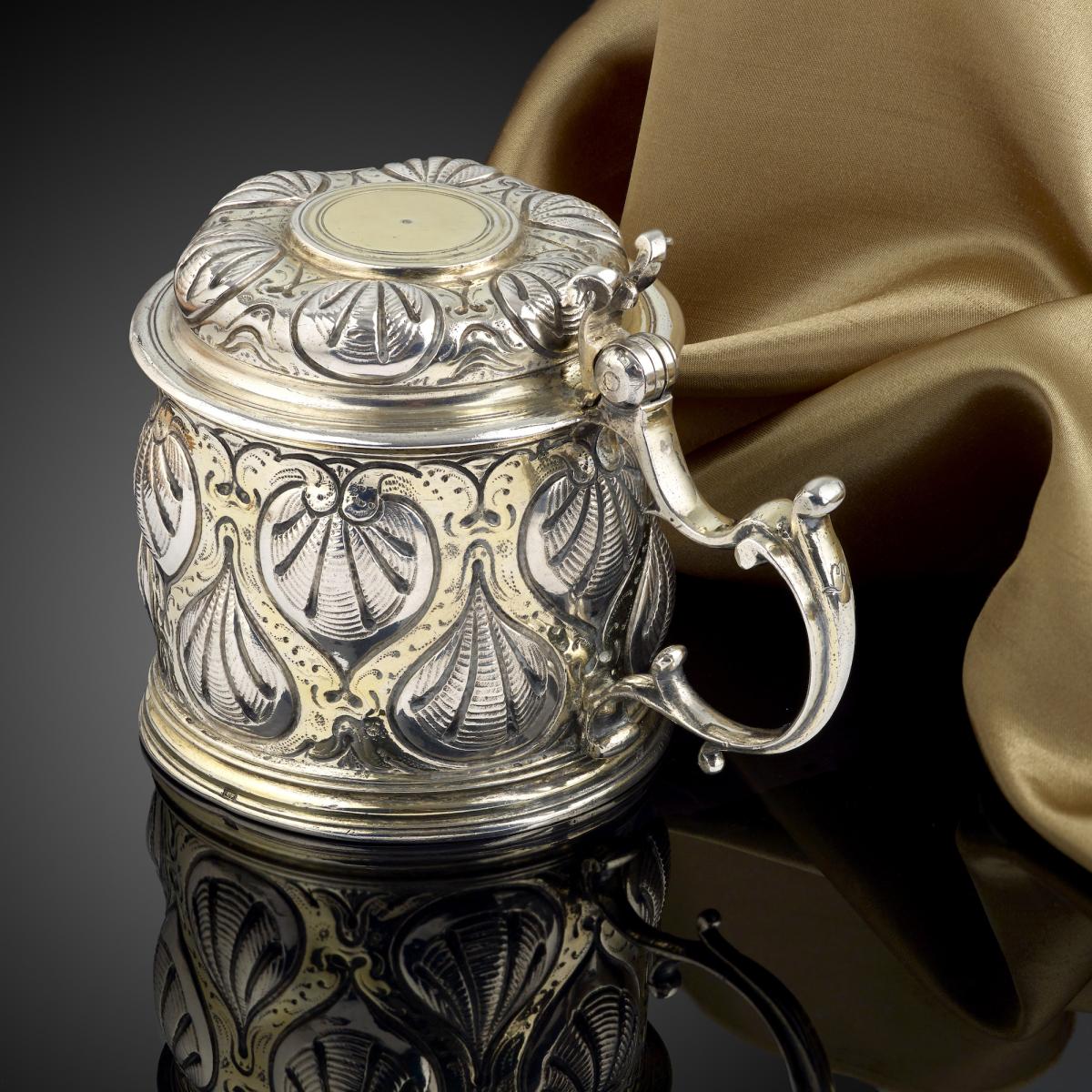 silver and parcel gilt ladies size Tankard