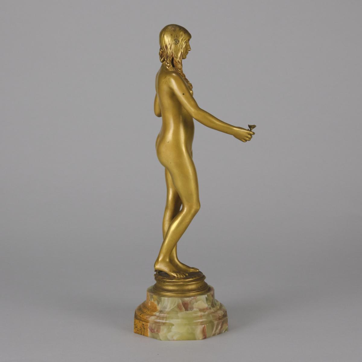 Early 20th Century Art Nouveau Bronze entitled "La Jeuneuse" by Antonin Carlès