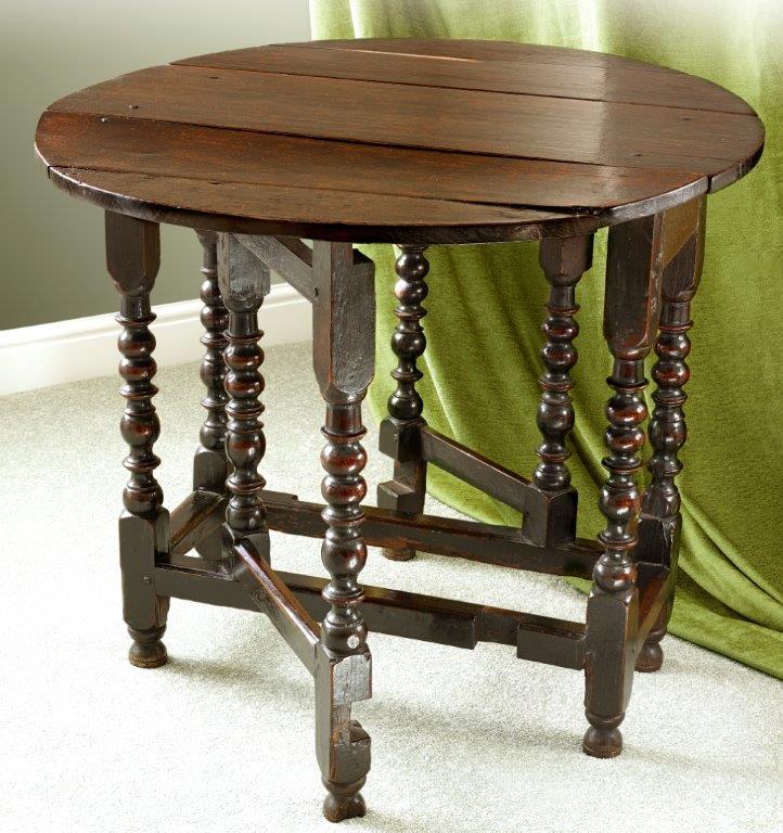 17th Century Oak Gateleg Table