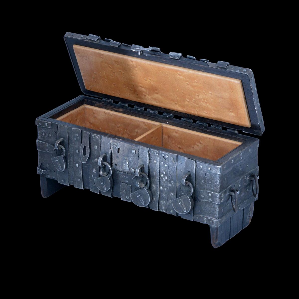 An extraordinary silver strong box casket by Barnard & Sons