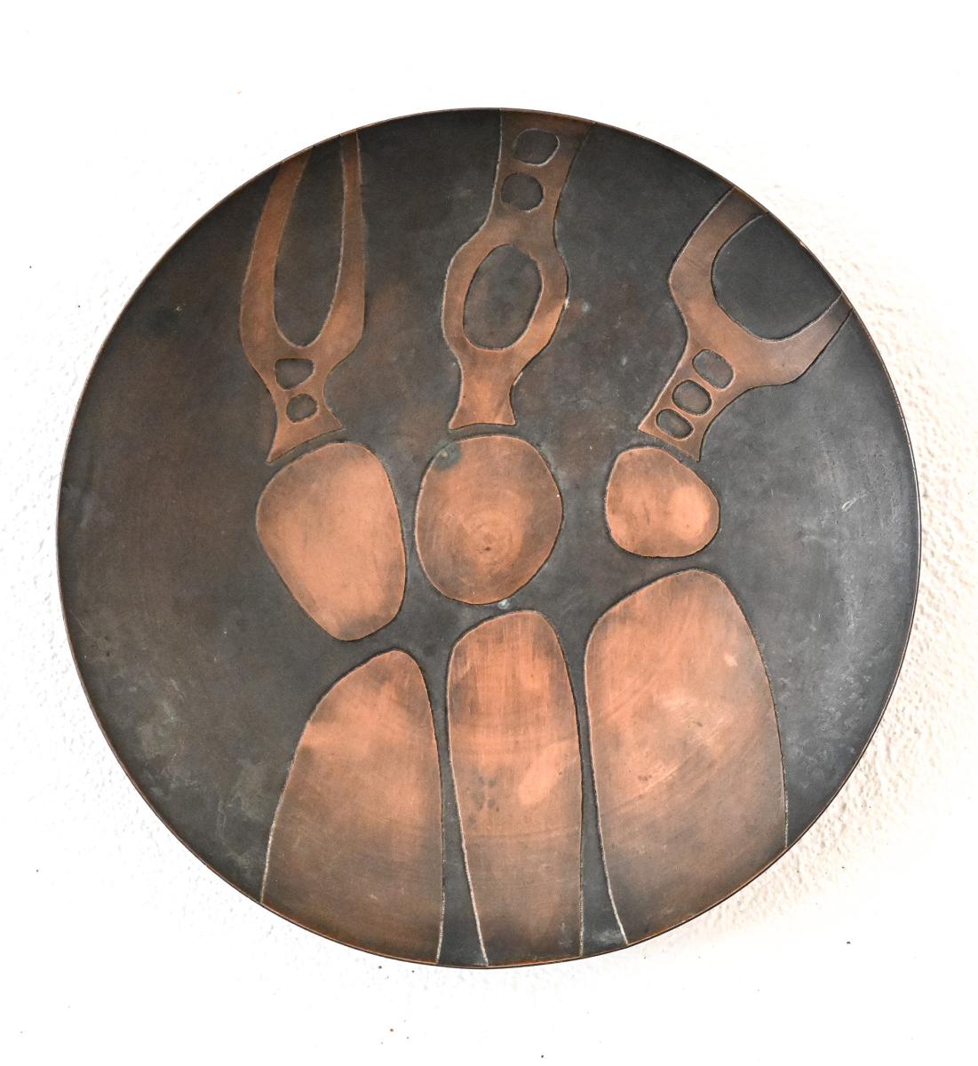1970s anatomical copper bowls