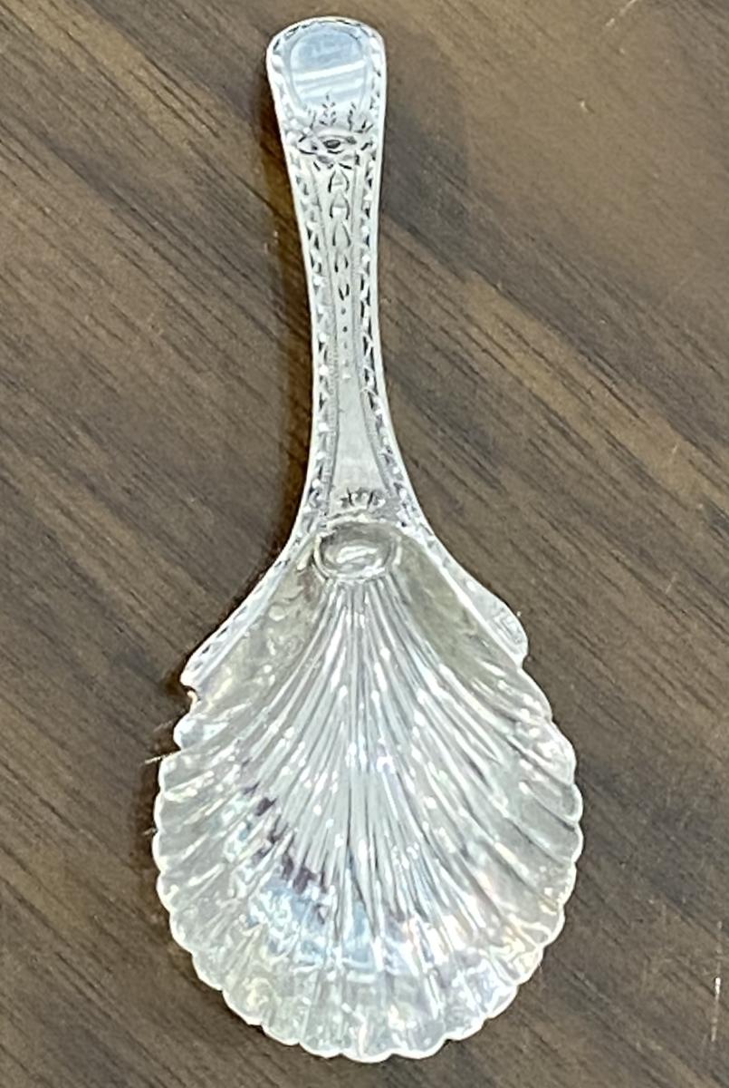 Hester Bateman Silver tea caddy spoon 1784/5