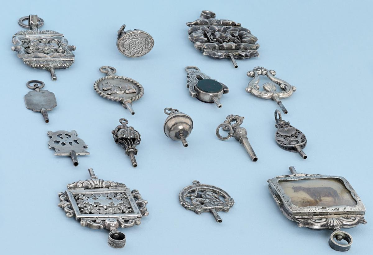 Collection of Silver Dutch Keys