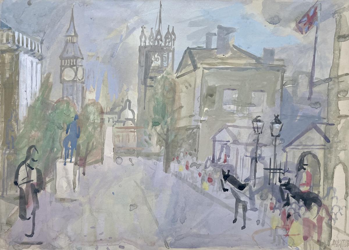 Austin Taylor - Horse Guards, Whitehall, looking towards Parliament Square