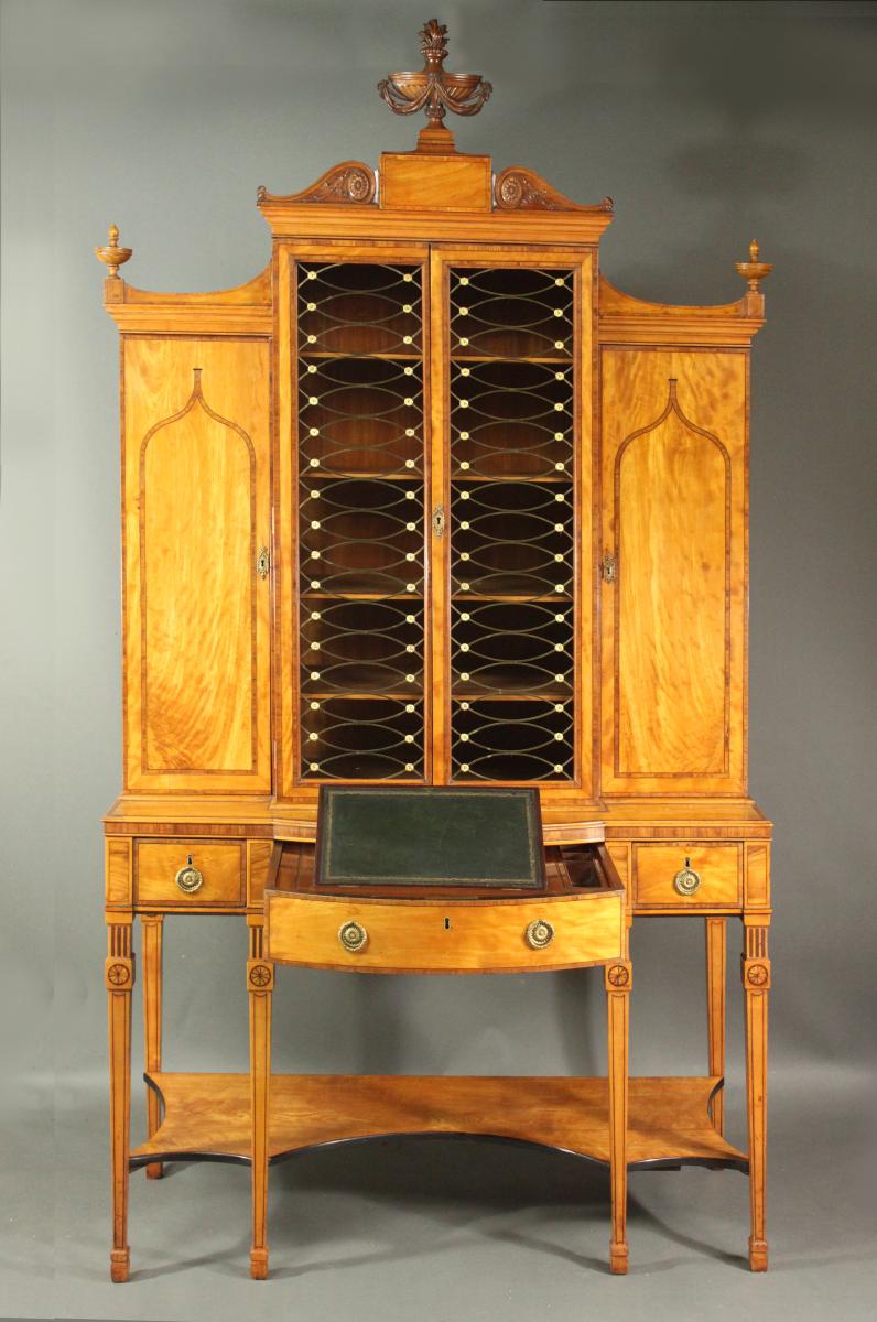 George III satinwood cabinet