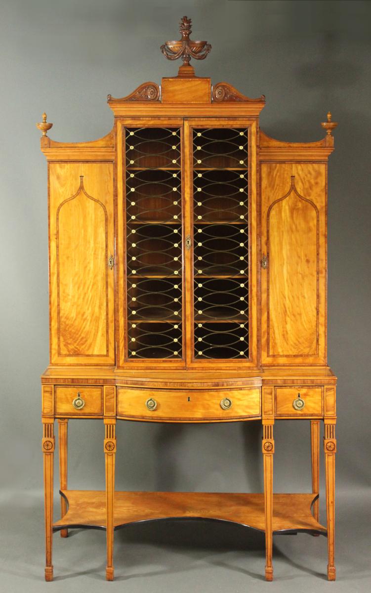 George III satinwood cabinet