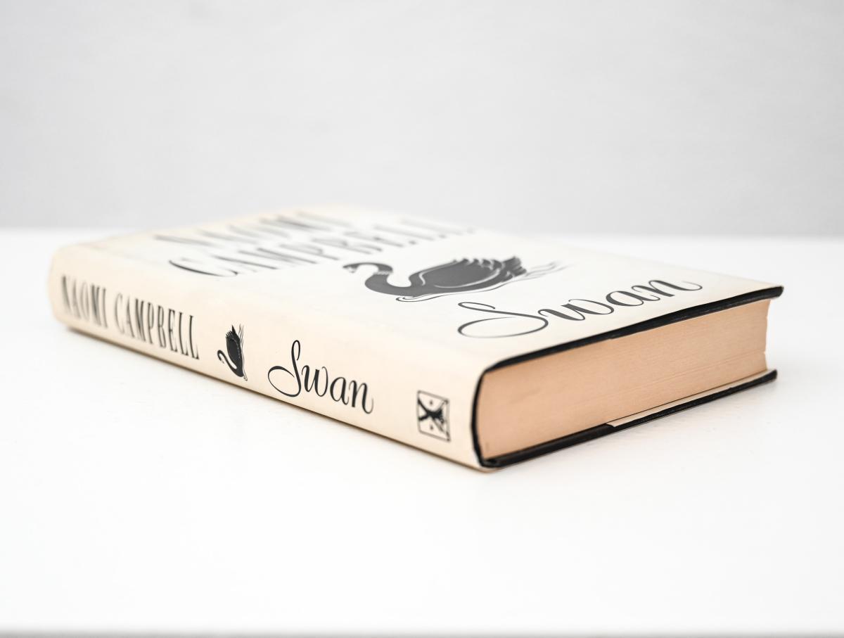Signed edition of Naomi Campbell’s novel Swan