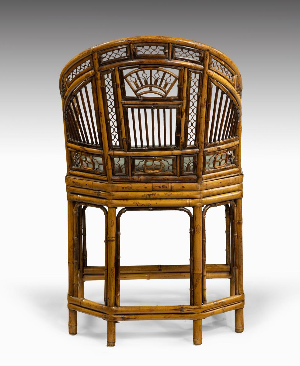 antique Coulborn Chinese Export ‘Brighton Pavilion’ Bamboo Chair