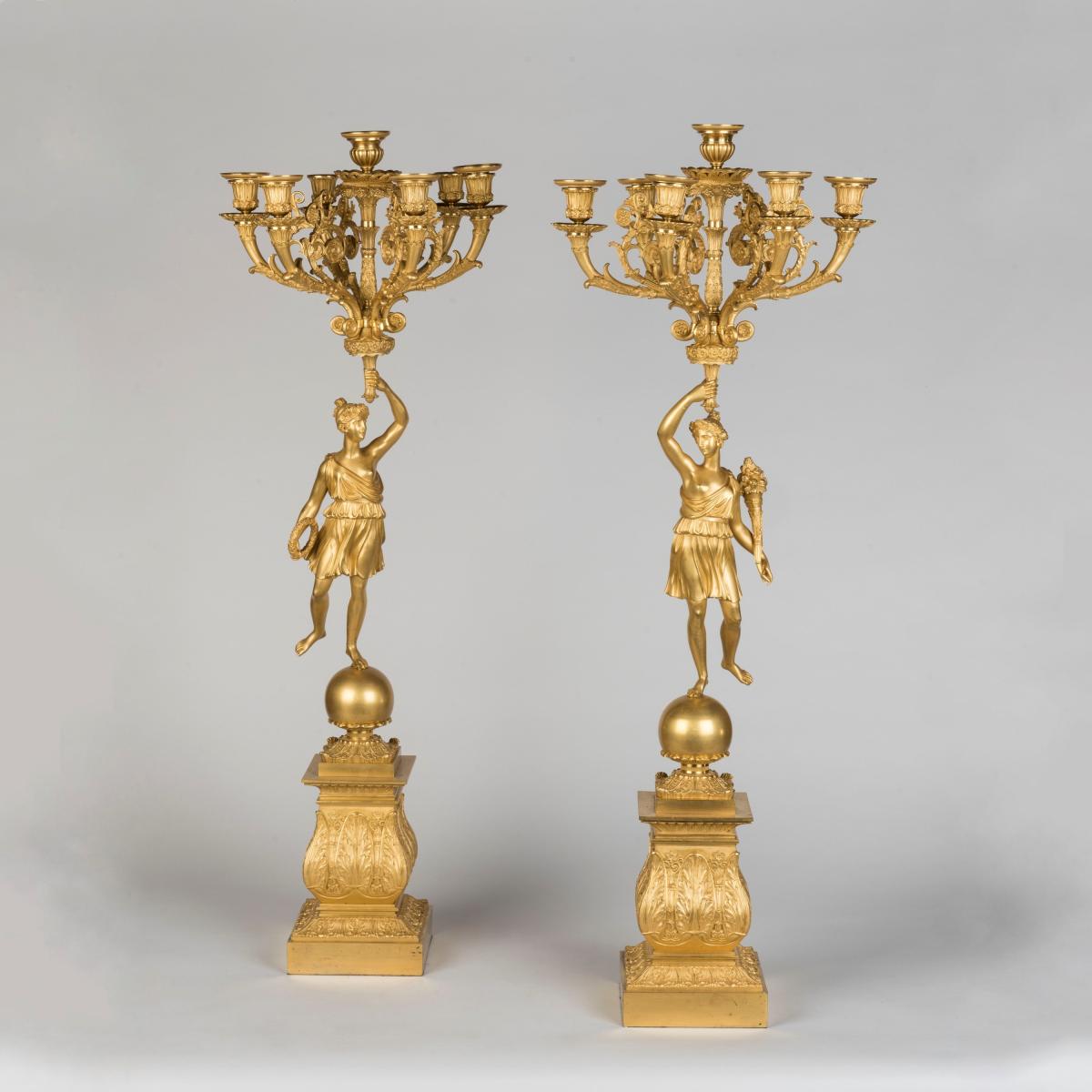 Restauration Period Ormolu Candelabra