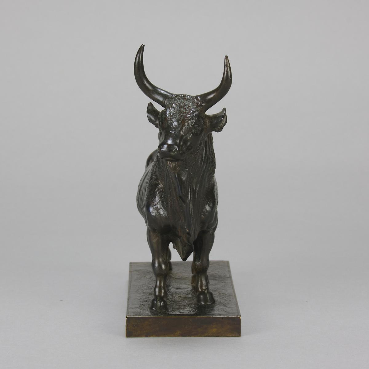 19th Century Animalier Bronze entitled "Taureau Vainqueur" by Jean-Baptiste Clesinger