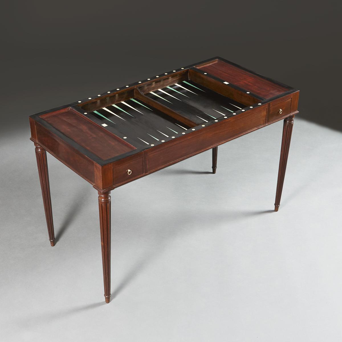 A Fine Early 19th Century Tric Trac Table
