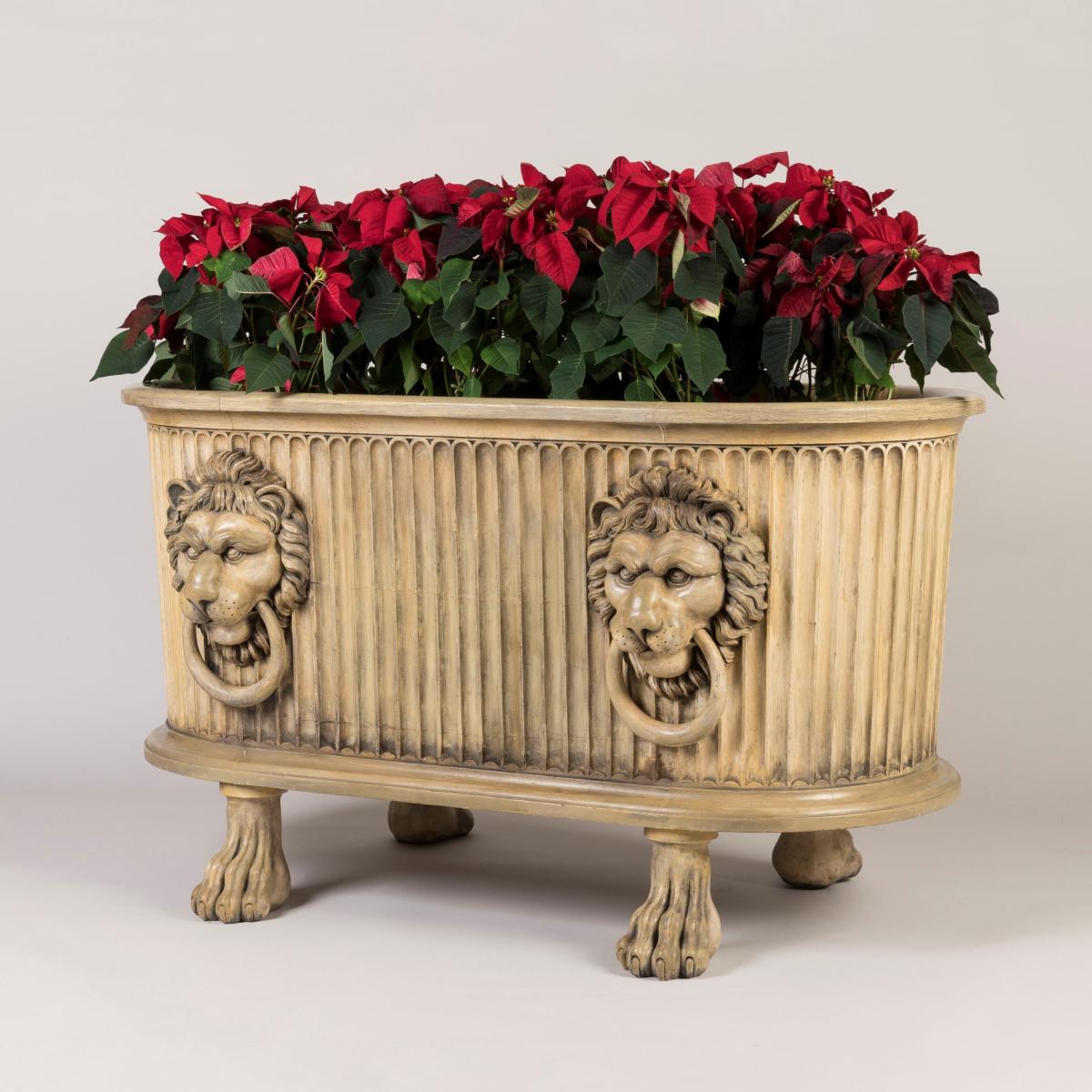 Hand-Carved Neo-Classical Jardinières