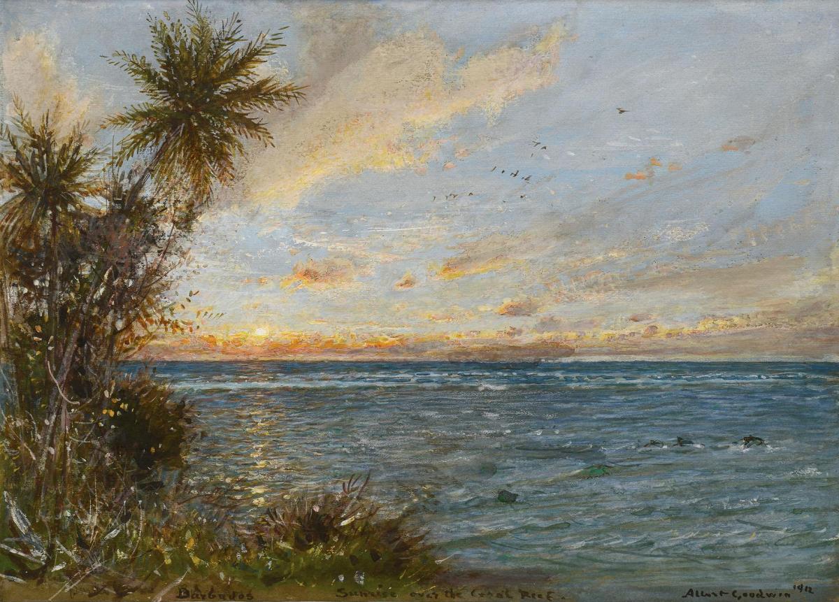 Sunrise over the Coral Reef, Barbados, Albert Goodwin, R.W.S. 1845-1936