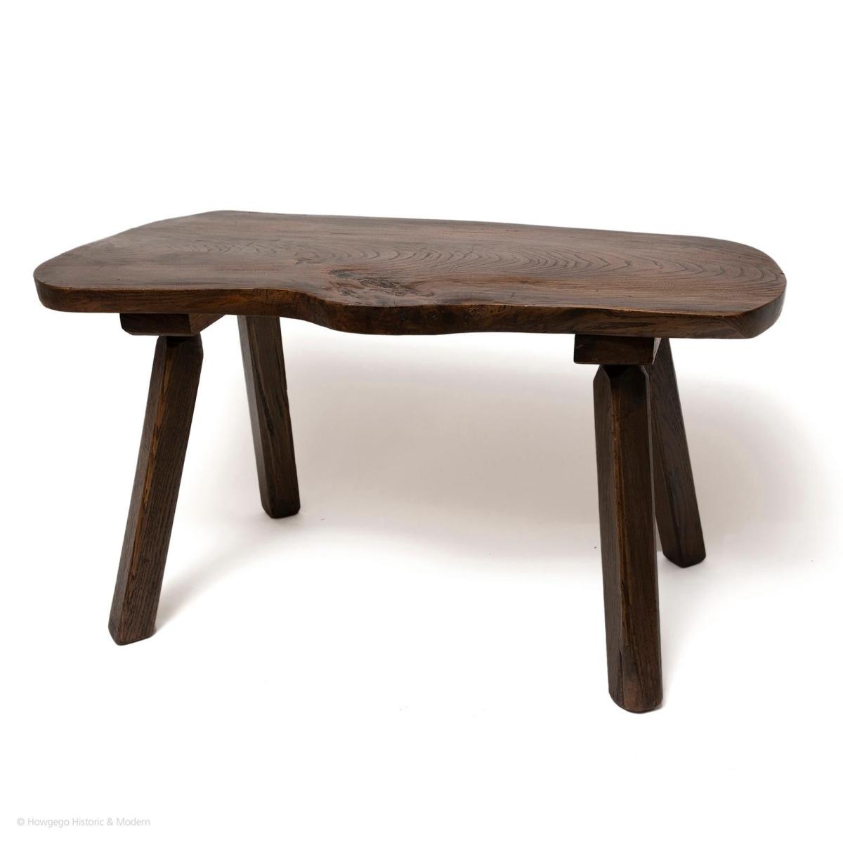 Sculptural Elm Low Table