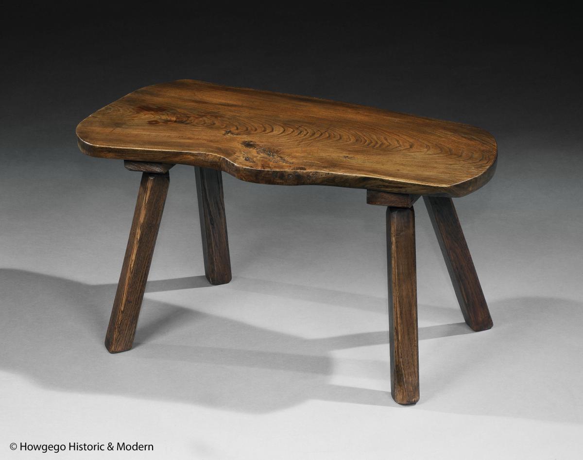 Sculptural Elm Low Table