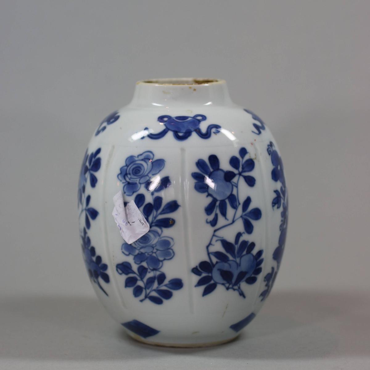 Kangxi cobalt blue vase