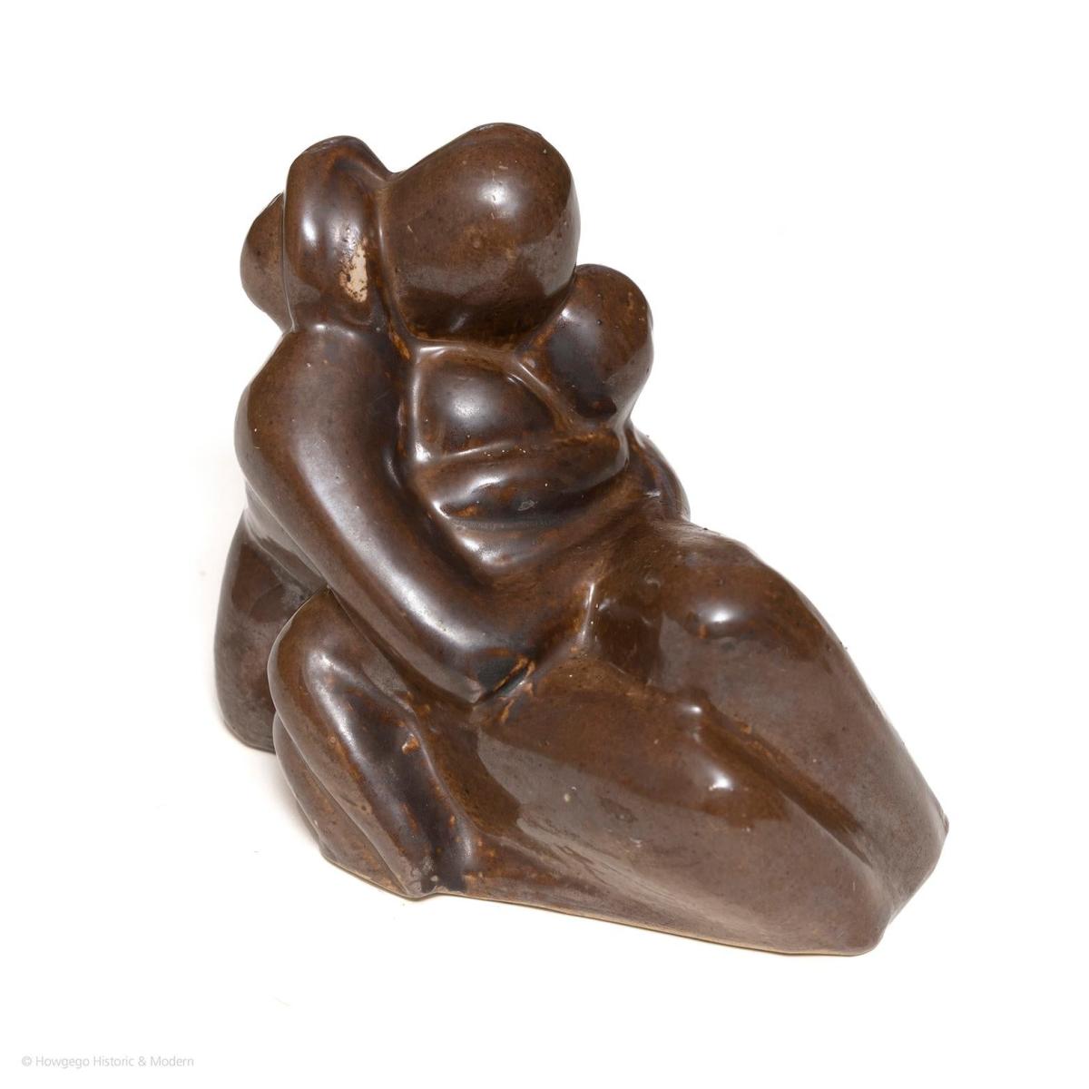 Mother and Child Pottery Sculpture