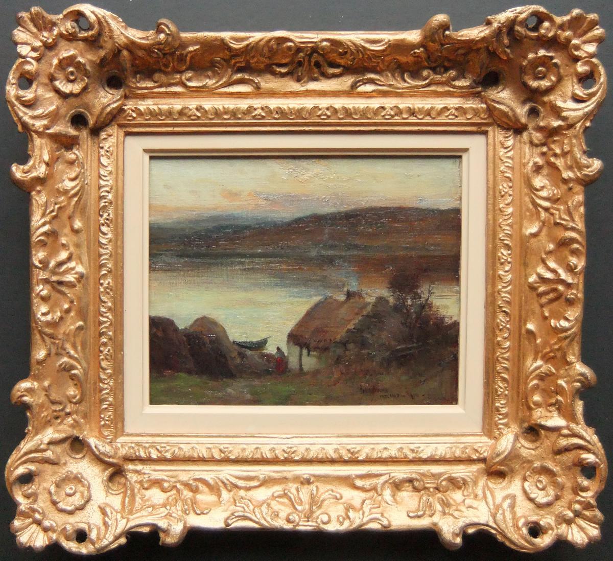 Owen Bowen "Ireland, 1900" oil on panel